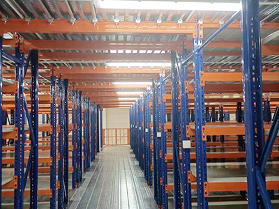 Steel platform shelf 